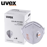 uvex優唯斯 3220 防塵FFP2口罩KN95防顆粒物飛沫頭戴式活性炭口罩
