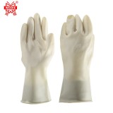 威蝶 36cmB白色加厚勞保手套天然乳膠防水耐磨耐酸堿防腐蝕手套 36厘米 加厚